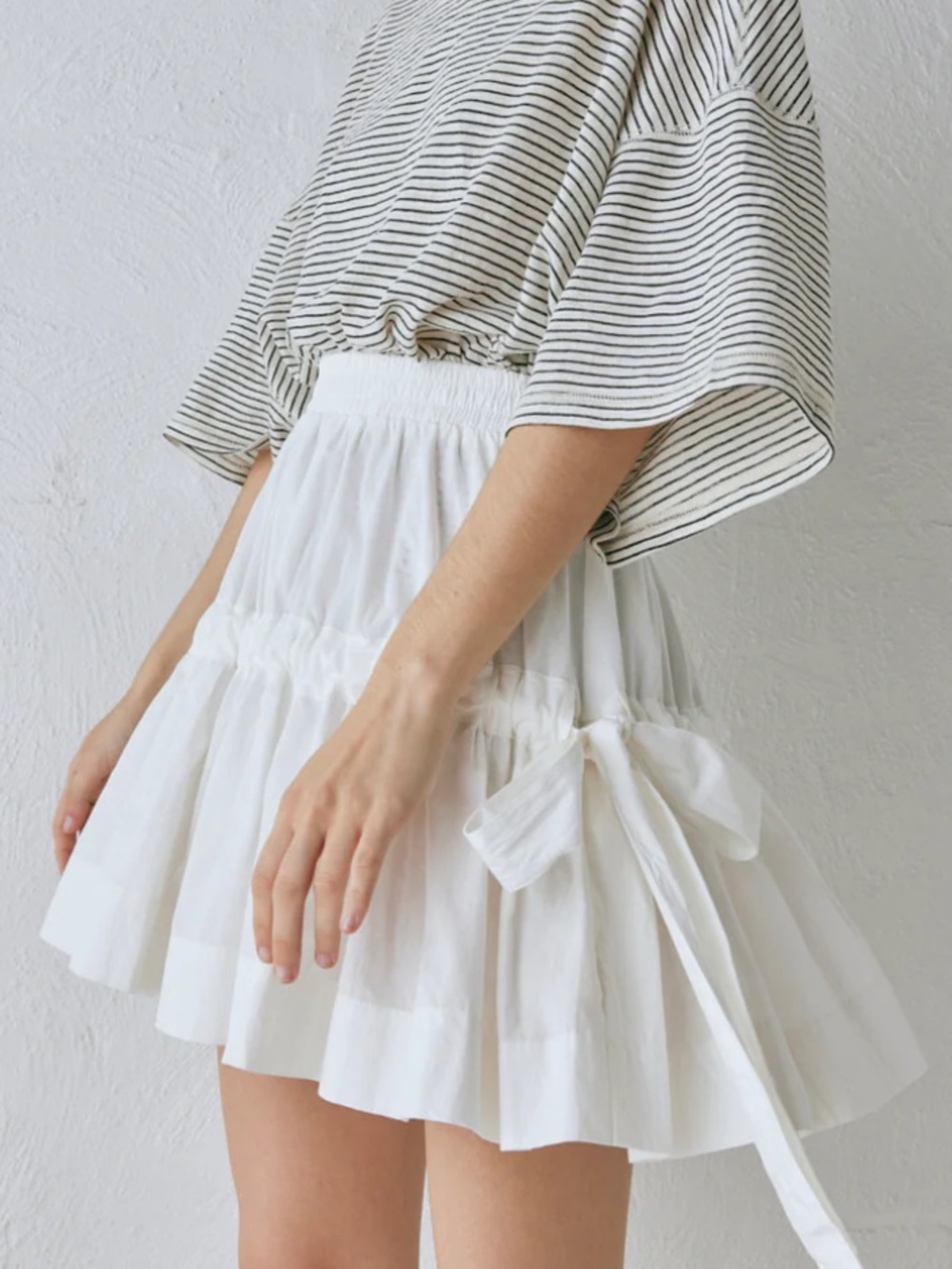VRG GRL Lily Mini Skirt in White